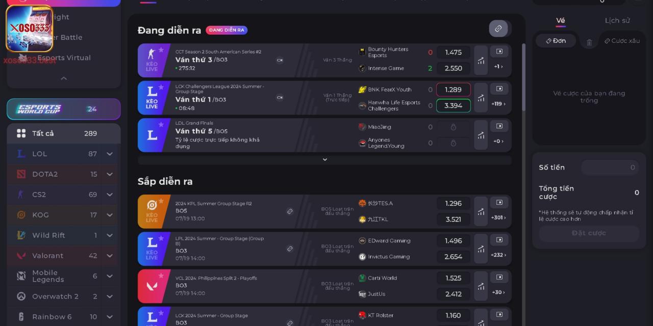 Top 5 game hot tại sảnh ESPORTSBULL E-SPORTS